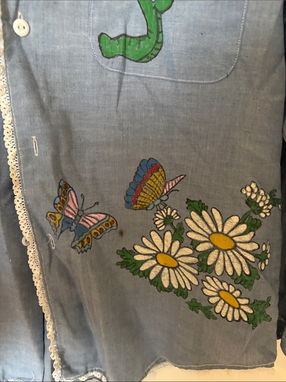 Vintage Adult JC Penney Button-Up Shirt with 1970's Print - Picture 3 of 8